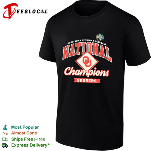 2026 Oklahoma Sooners NCAA Division I Baseball National Champions shirt