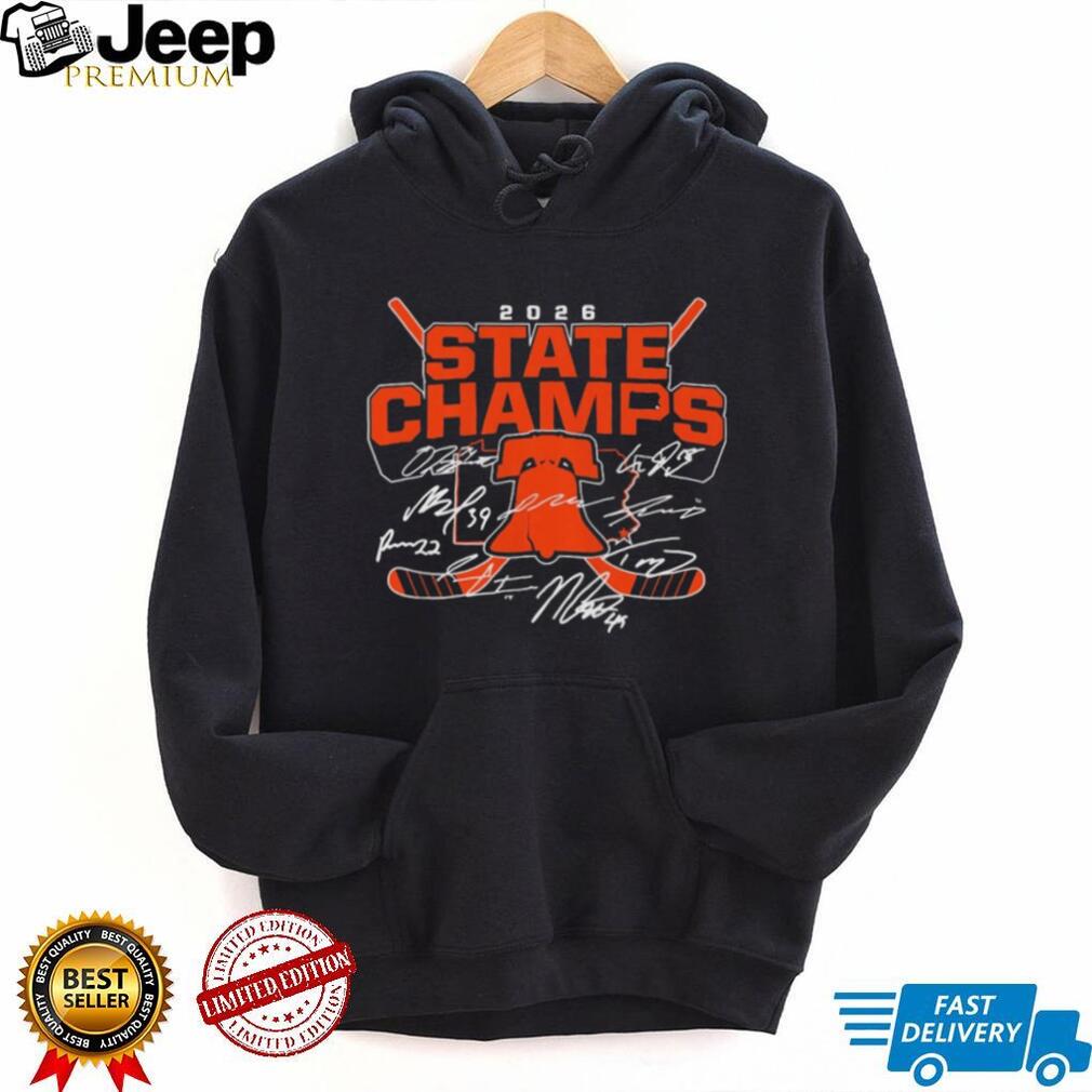 2026 State Champs Hockey T Shirt Signature Edition Commemorative Sports Apparel