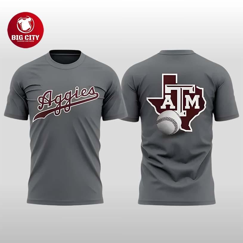 2026 Texas A&amp;M Aggies Baseball Two Sided Shirt