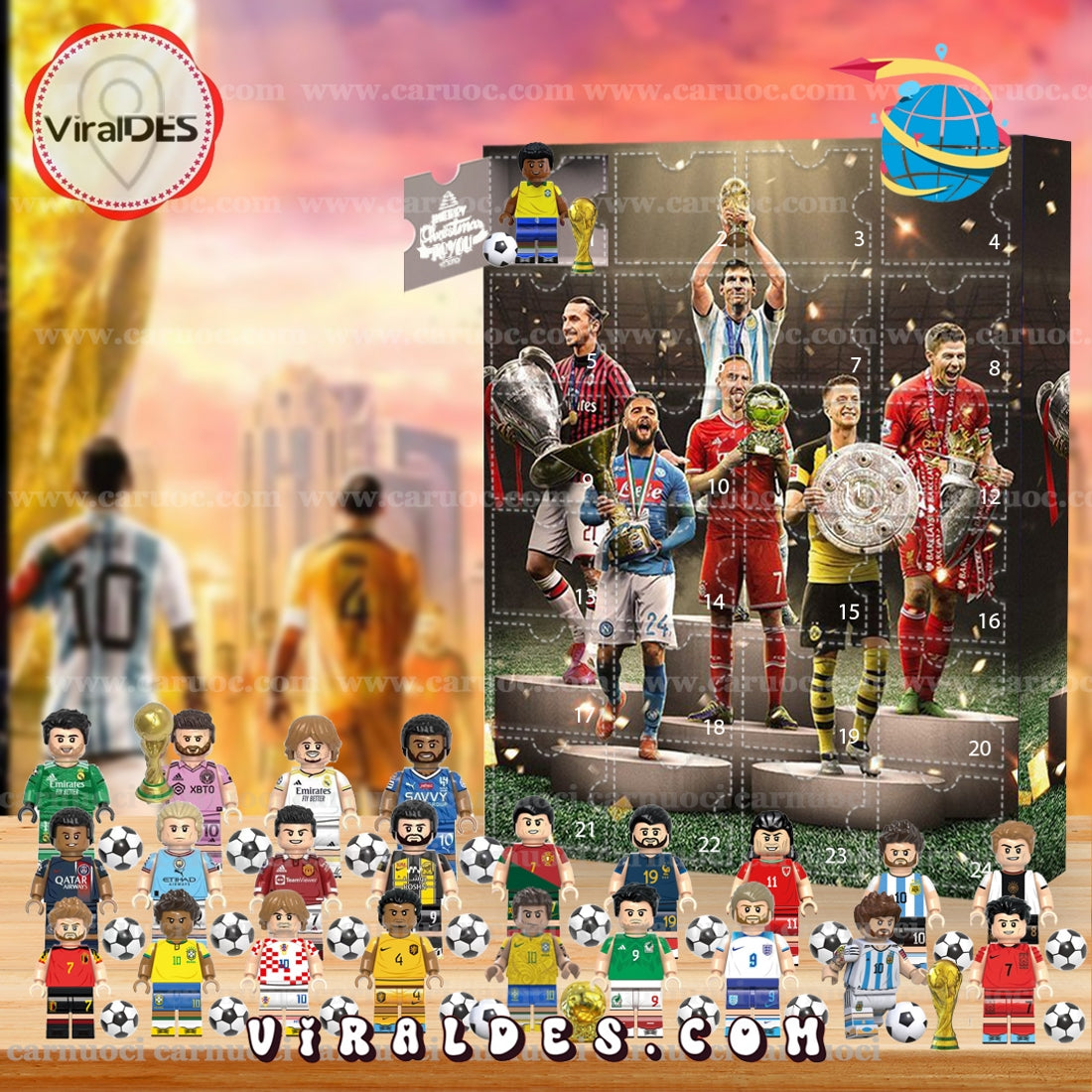2026 World Cup Advent Calendar, 24 Gifts Are In It
