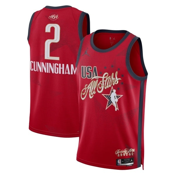 2026 All-Star #2 Cade Cunningham Game Swingman Jersey - Red (1)_conew1