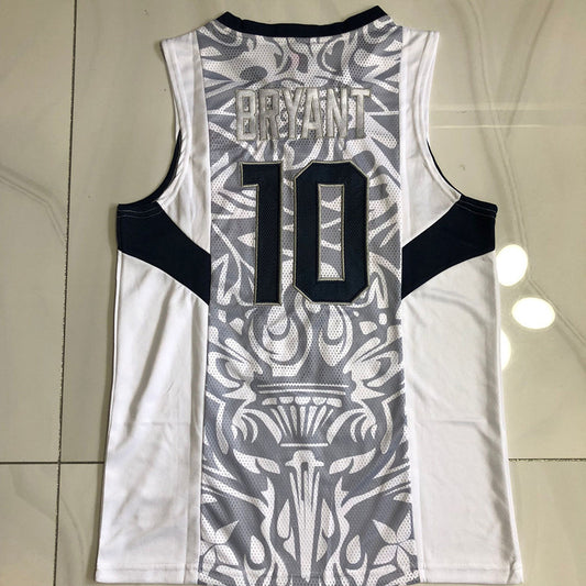 #10 Bryant USA Dream 8 Authentic jersey white Style 3