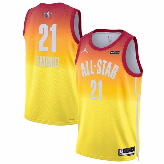 #21 Joel Embiid 2023 NBA All-Star Game Swingman Jersey - Orange