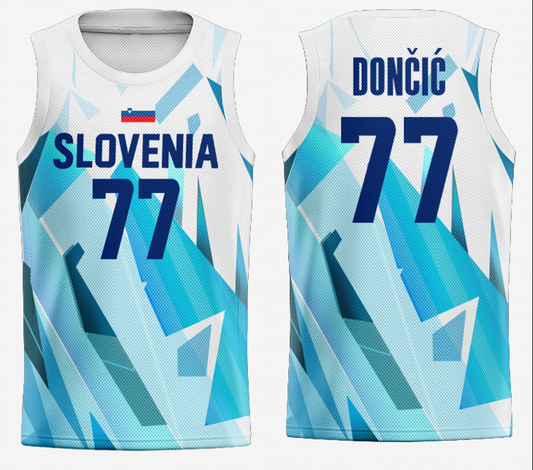 #77 Doncic Tokyo Olympic Slovenia jersey white (heat pressed) (1)_conew1