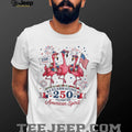 250 Years American Spirit Flamingo Patriotic Party Shirt