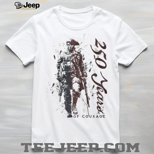 250 Years Of Courage American Revolutionary War Soldier Graphic Shirt