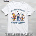 250 Years Of Freedom Semiquincentennial Pooh & Friends 2026 T Shirt