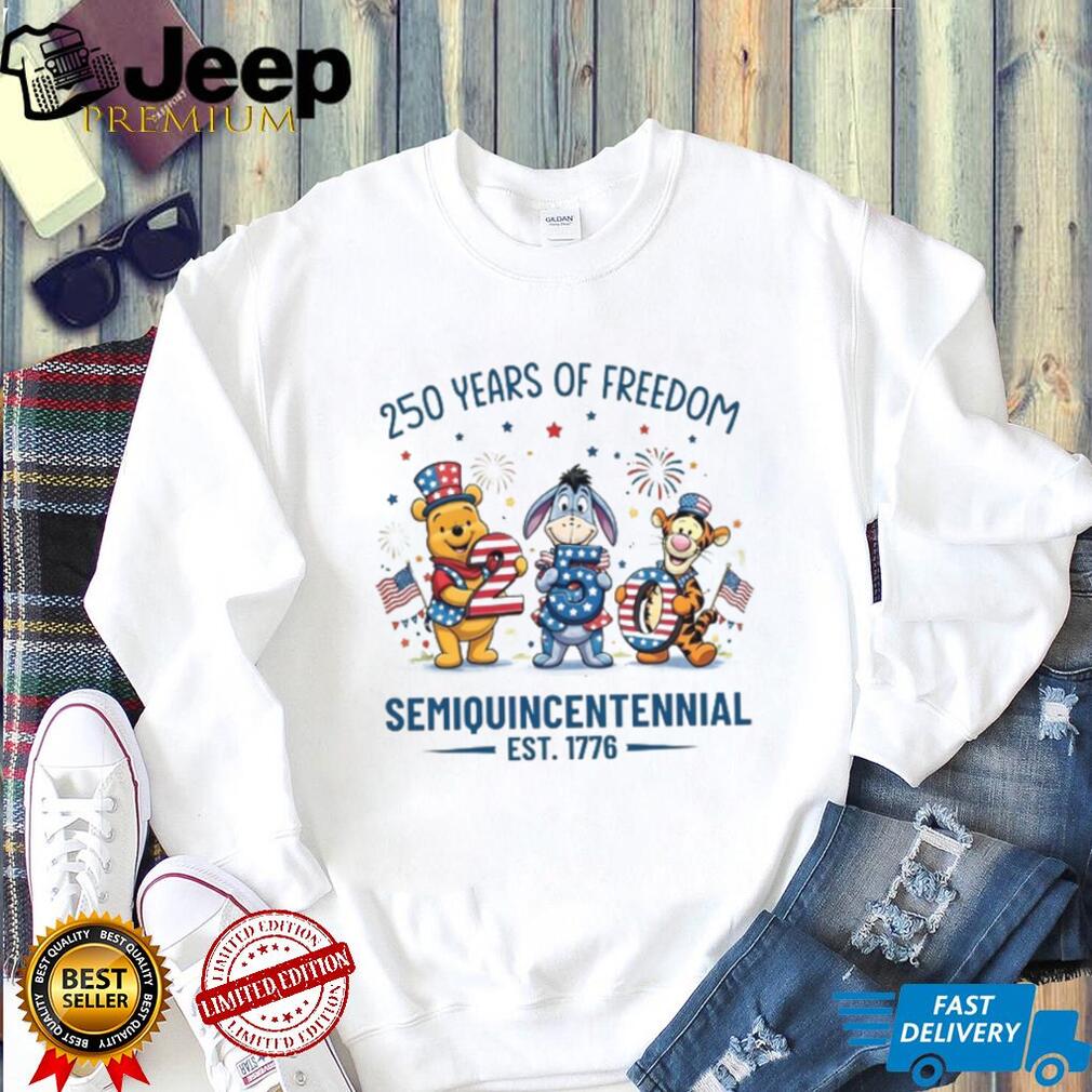 250 Years Of Freedom Semiquincentennial Pooh & Friends 2026 T Shirt