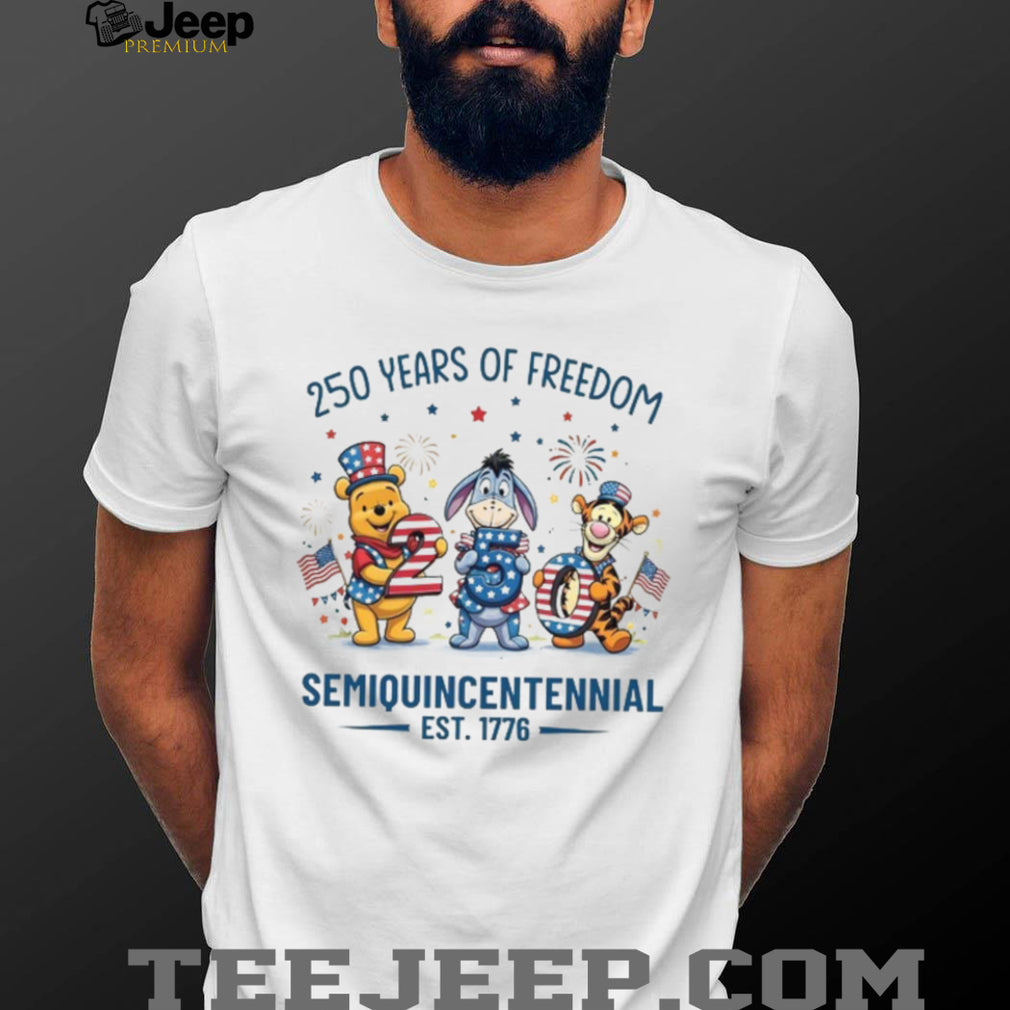 250 Years Of Freedom Semiquincentennial Pooh & Friends 2026 T Shirt