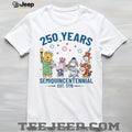 250 Years Semiquincentennial 1776 2026 Pooh & Friends Patriotic T Shirt