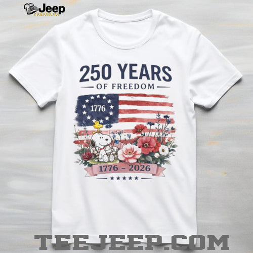 250 Years of Freedom 1776 to 2026 Patriotic Flag Shirt