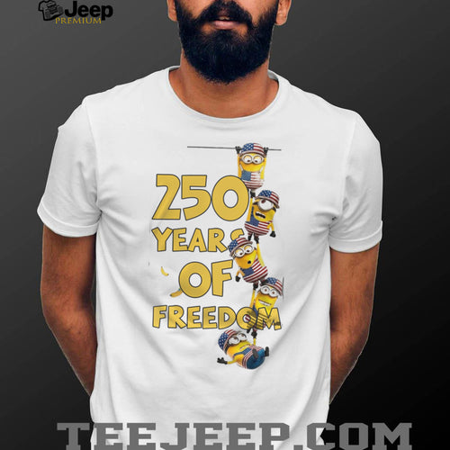250 Years of Freedom Minions USA 1776 2026 Anniversary T Shirt