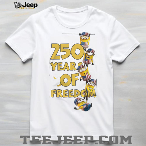250 Years of Freedom Minions USA 1776 2026 Anniversary T Shirt