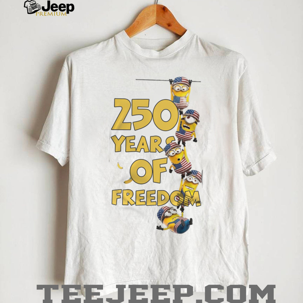 250 Years of Freedom Minions USA 1776 2026 Anniversary T Shirt
