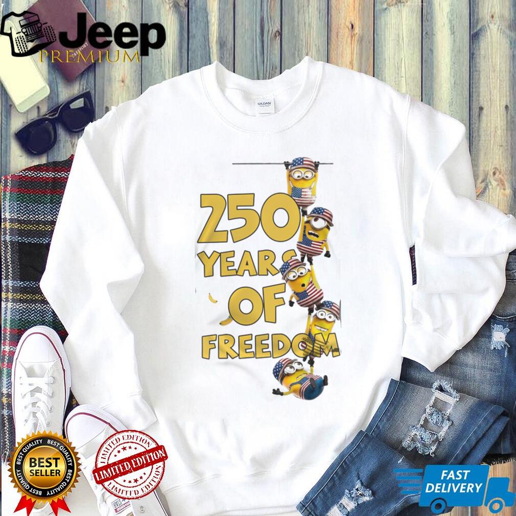 250 Years of Freedom Minions USA 1776 2026 Anniversary T Shirt