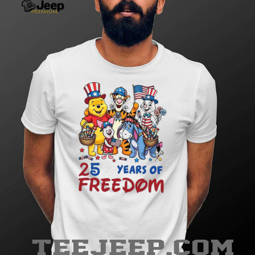 250 Years of Freedom Pooh and Friends Patriotic Celebration T Shirt