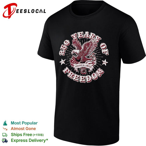 250 Years of Freedom South Carolina Gamecocks 1776 2026 Patriotic Eagle Gamecocks shirt