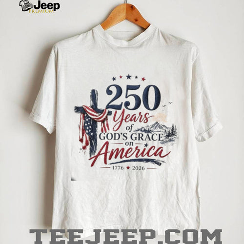 250 Years of God’s Grace on America Patriotic Cross Shirt