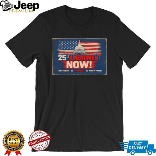 25th Amendment Now US Capitol Flag Political T Shirt
