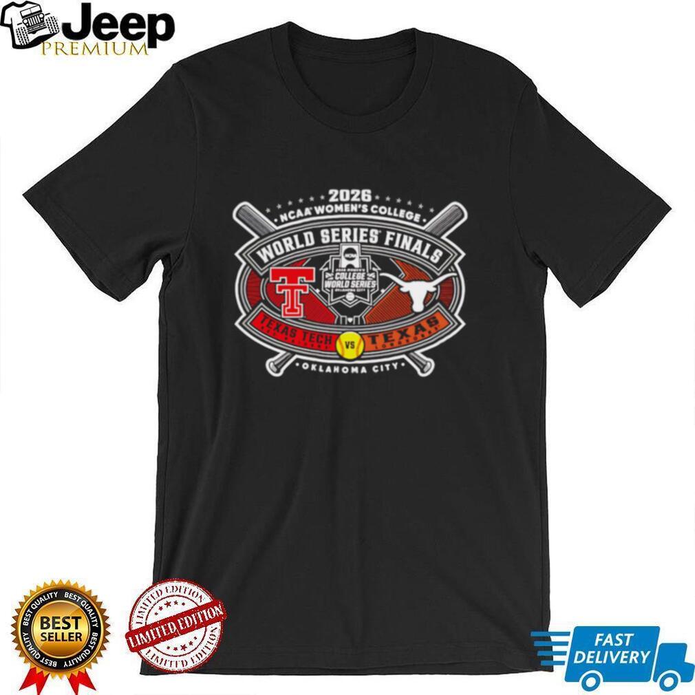 Texas Tech Red Raiders vs Texas Longhorns 2026 NCAA WCWS Finals Infield Fly Match Up shirt