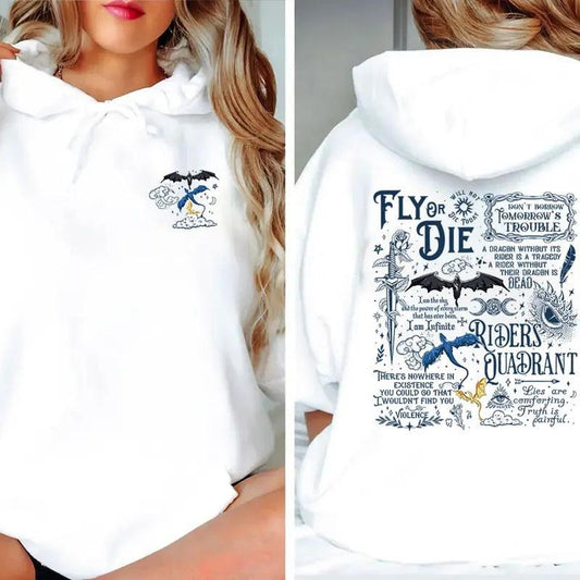 3 Dragons Of Fourth Wing Riders Quadrant Sweatshirt, Fourth Wing Sweatshirt, Dragon Riders Shirt
