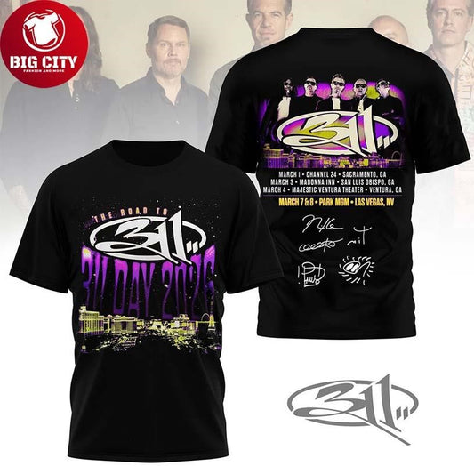 311 Band Unity Tour 2026 Two Sided Shirt