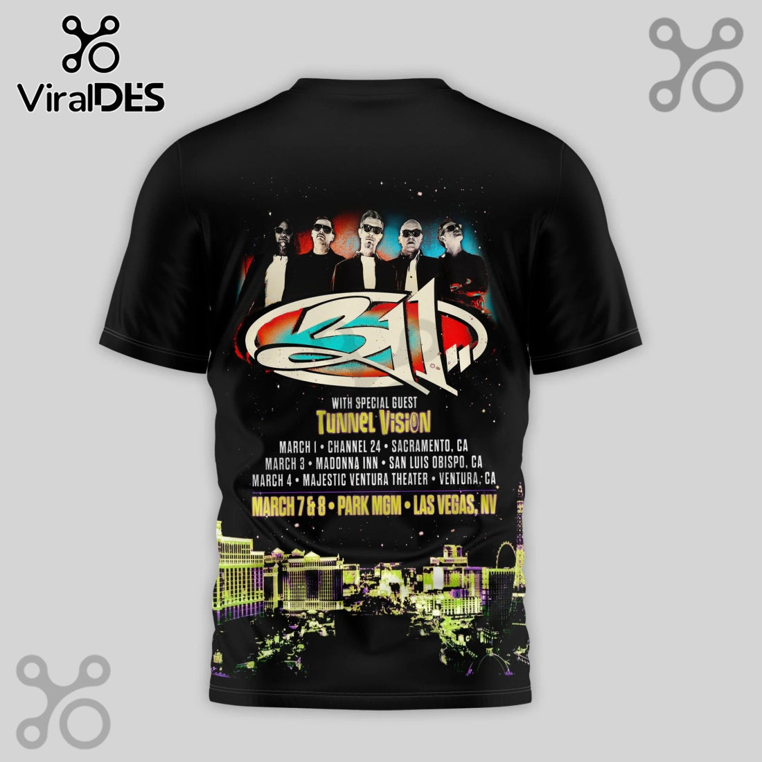 311 Day 2026 Tour Limited Edition 3D T-Shirt