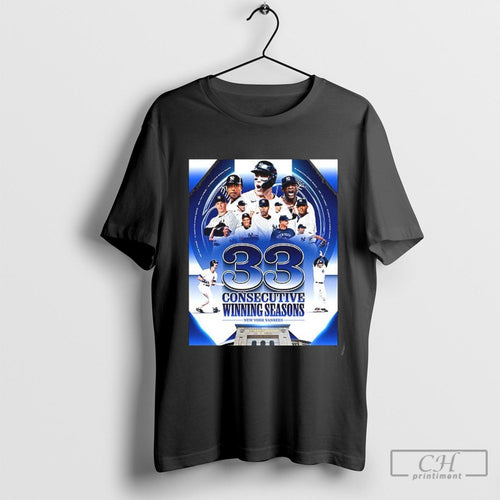 33 Consecutive Winning Seasons New York Yankees Shirt Sweater
