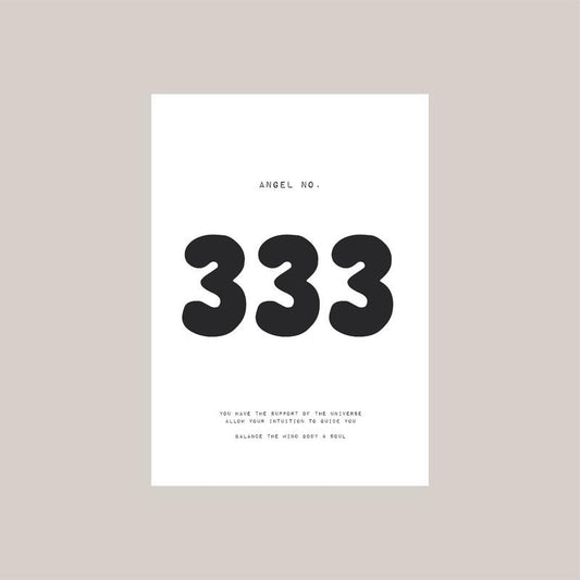 333 Angel Number Print Wall Art, Manifestation Energy Spiritual Poster, Self Love Support Poster, Dorm Room Decor, Gifts For Teens Wall Decor, Poster Prints No Frame, Home Decoration, Wall Posters, Gifts For Birthday Christmas Xmas