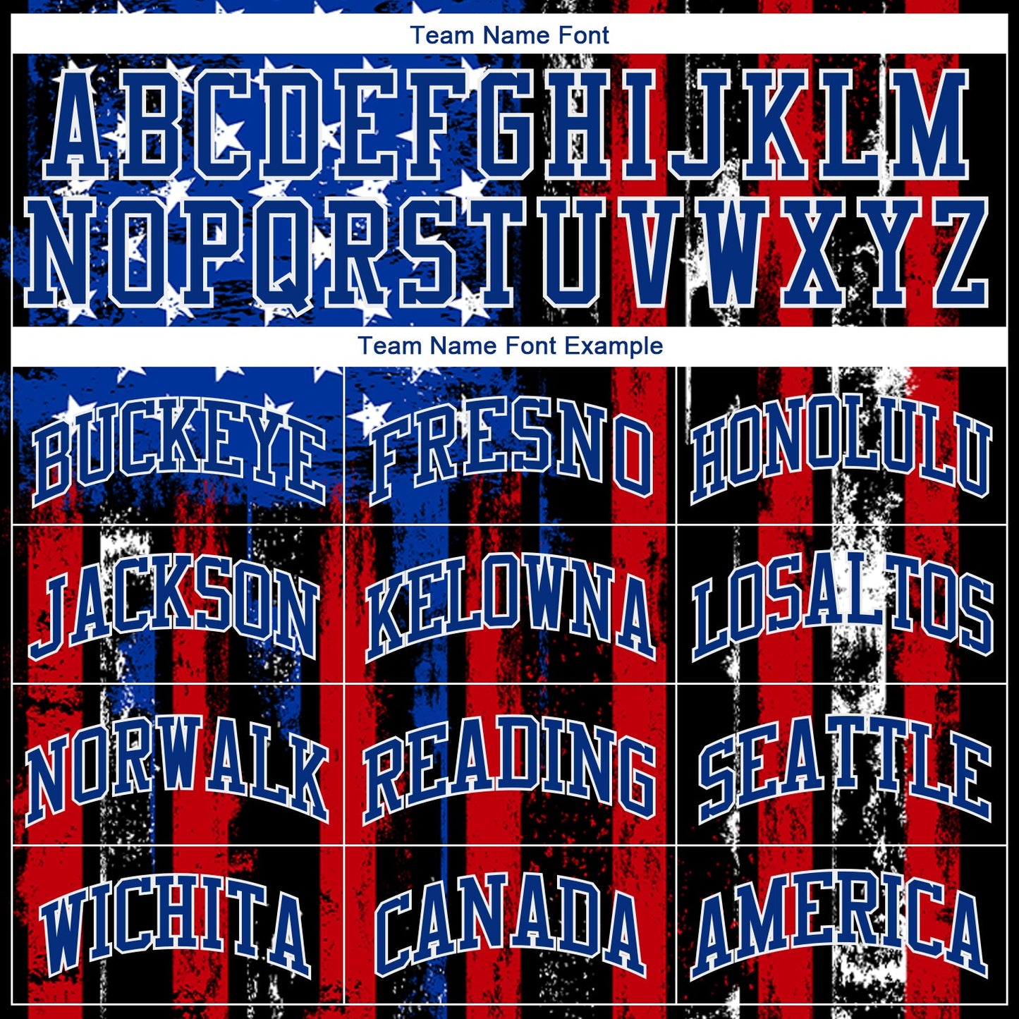 Custom Black Red Royal-White 3D Distressed American Flag Authentic Baseball Jersey