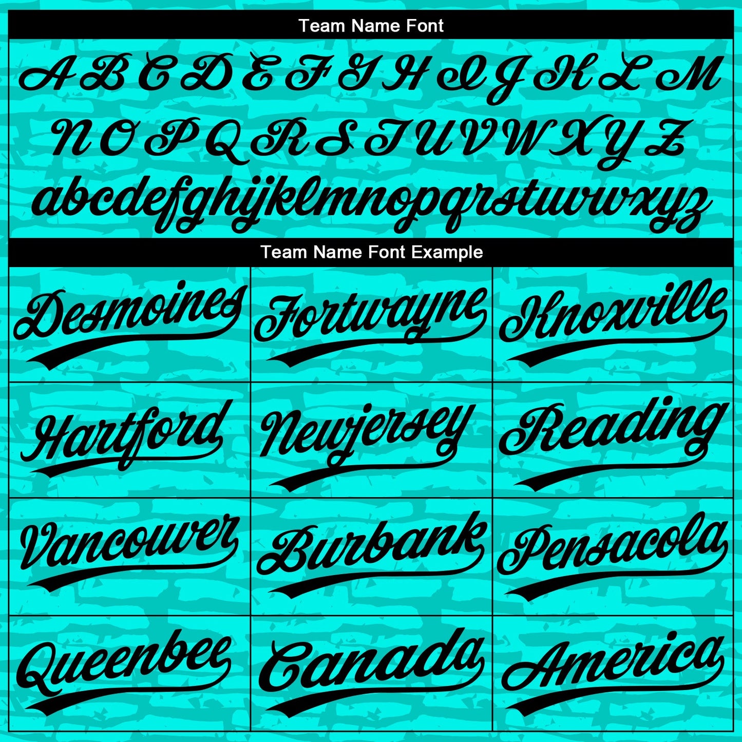 Custom Teal Black 3D Pattern Design Authentic Baseball Jersey