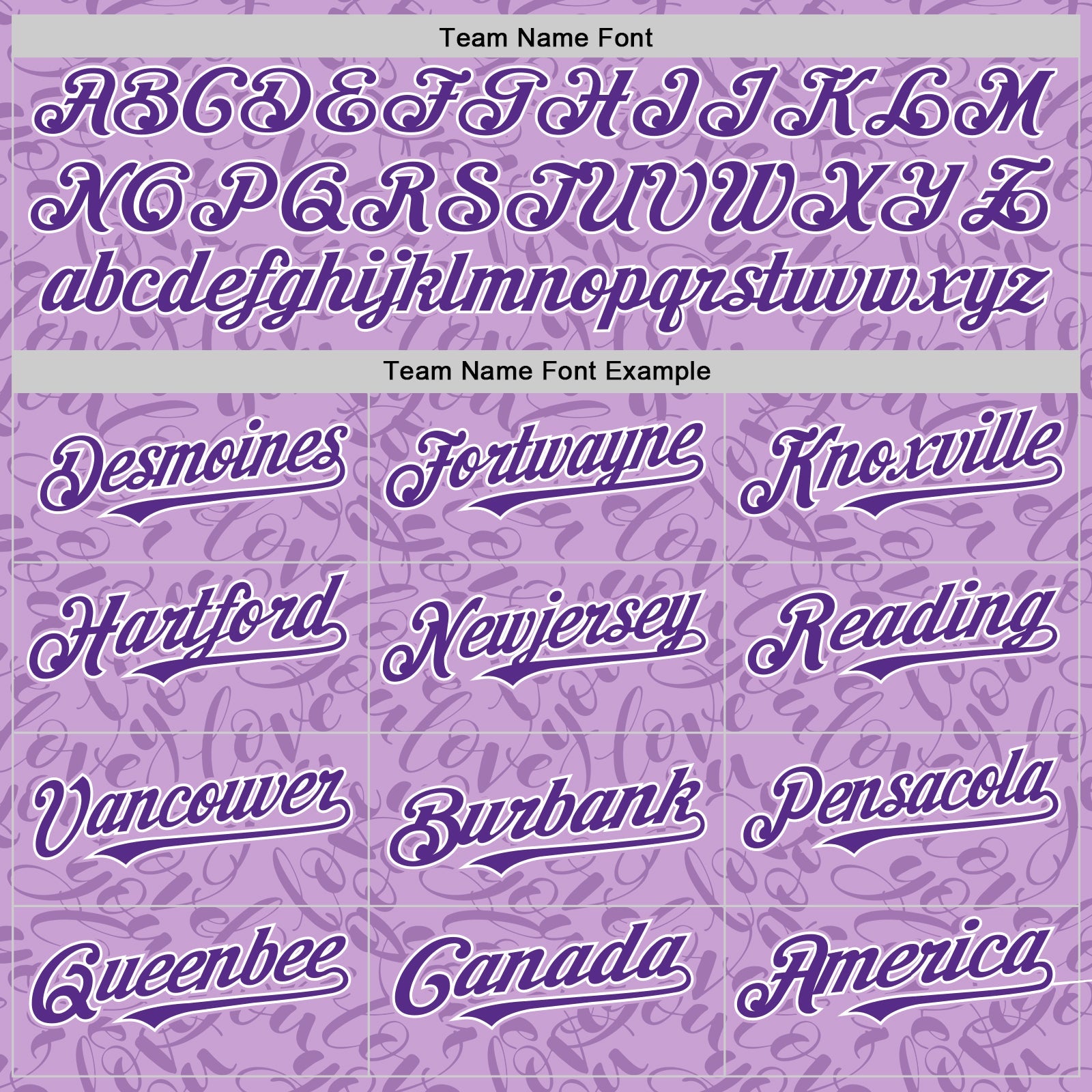 Custom Light Purple Purple-White Valentine's Day Love Authentic Baseball Jersey