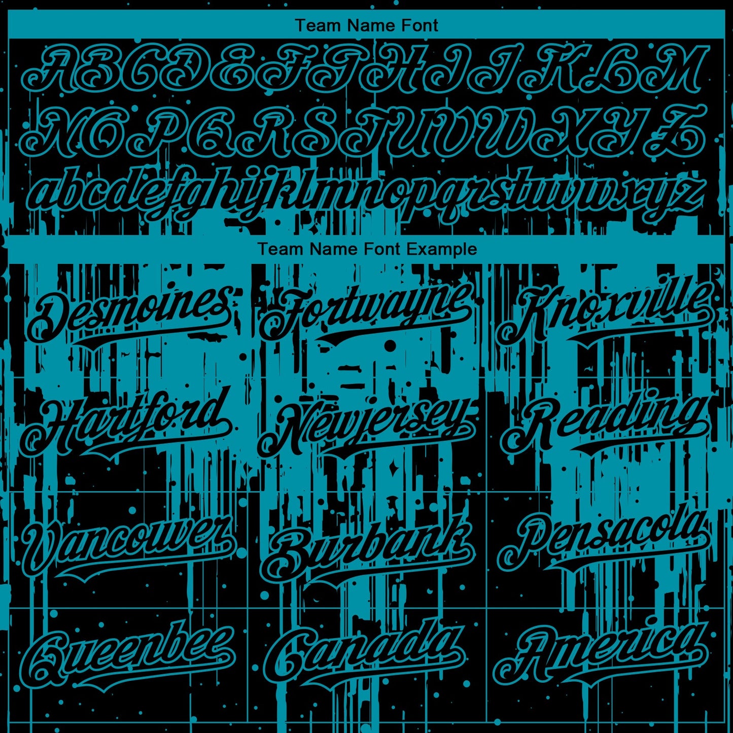 Custom Black Teal Dripping Splatter Paint Authentic Baseball Jersey