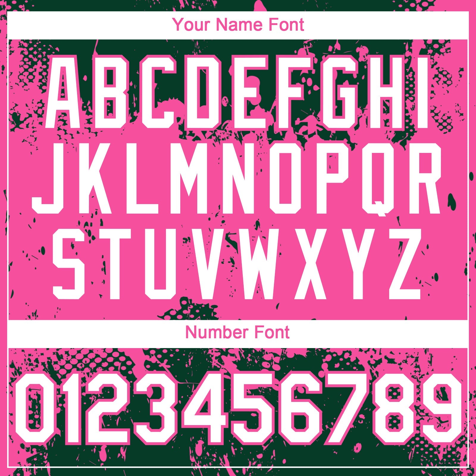 Custom Green White-Pink Abstract Splatter Grunge Paint Authentic Baseball Jersey