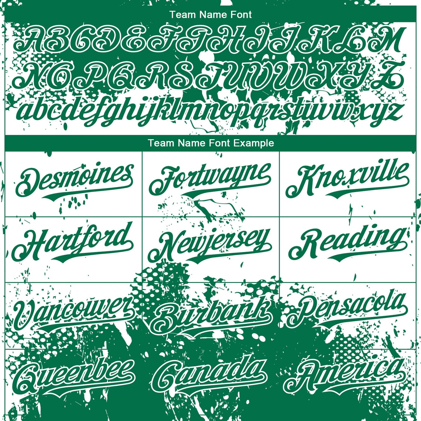 Custom Kelly Green White Abstract Splatter Grunge Paint Authentic Baseball Jersey