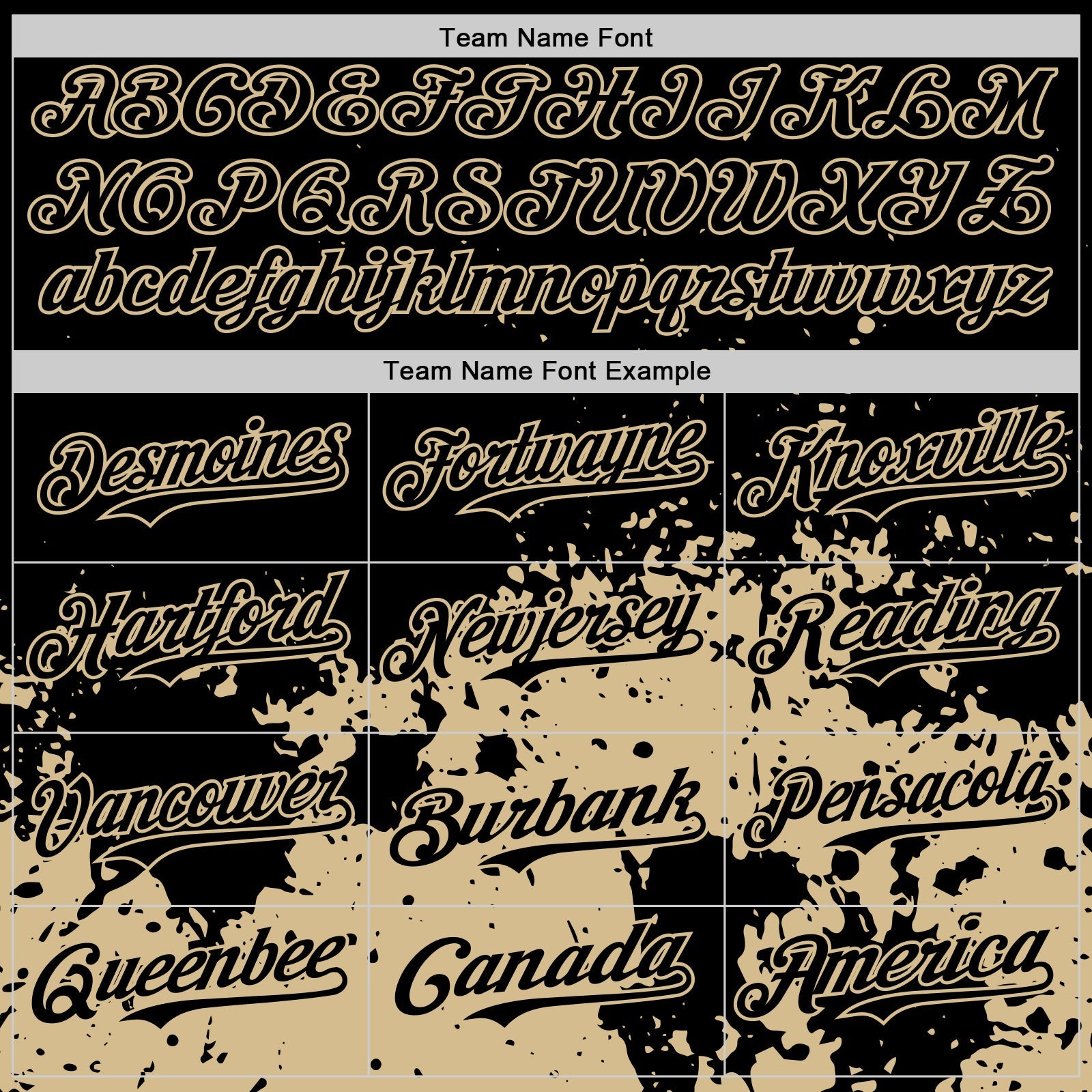Custom Black Vegas Gold Abstract Splatter Grunge Authentic Baseball Jersey