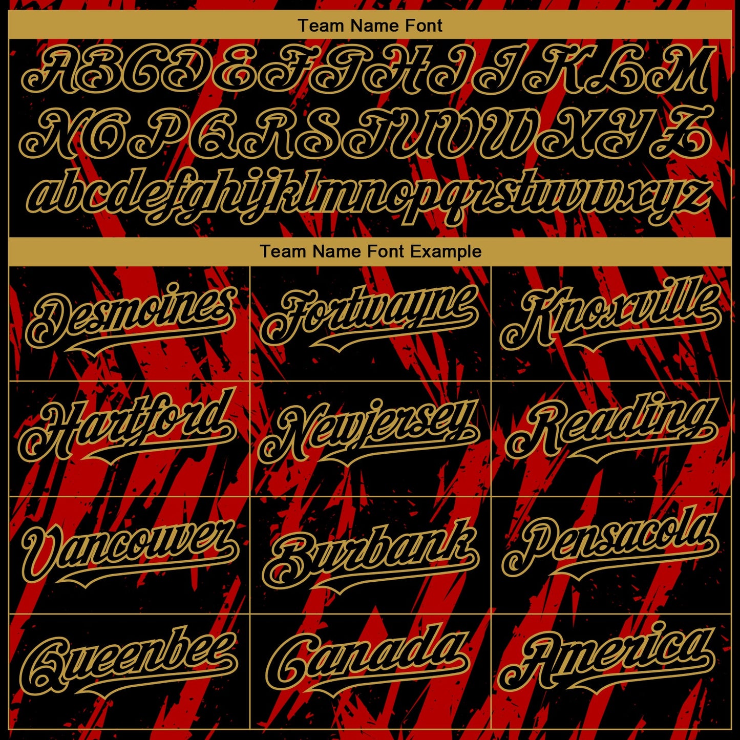Custom Black Old Gold-Red Splatter Torn Sharp Brush Stroke Authentic Baseball Jersey