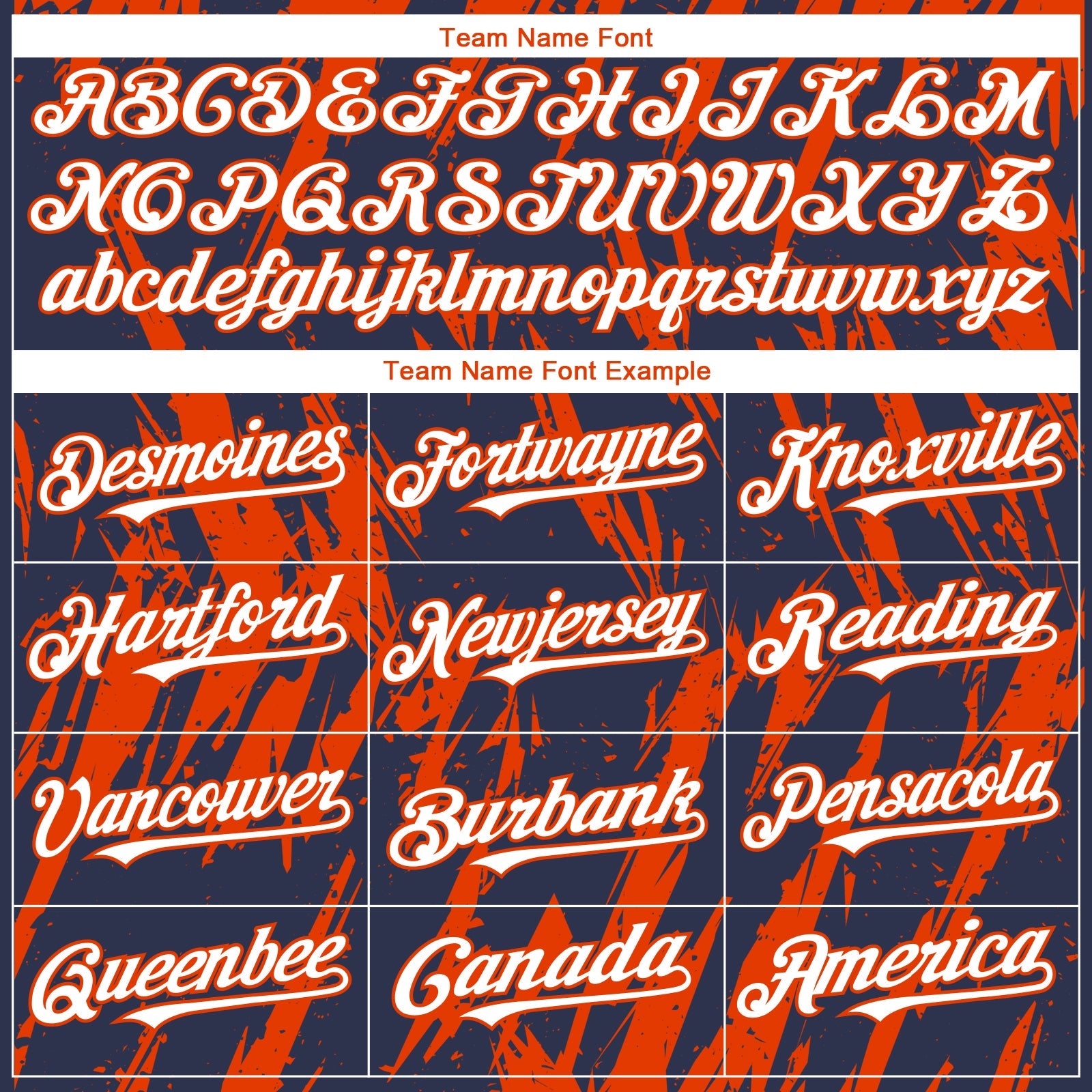 Custom Navy White-Orange Splatter Torn Sharp Brush Stroke Authentic Baseball Jersey