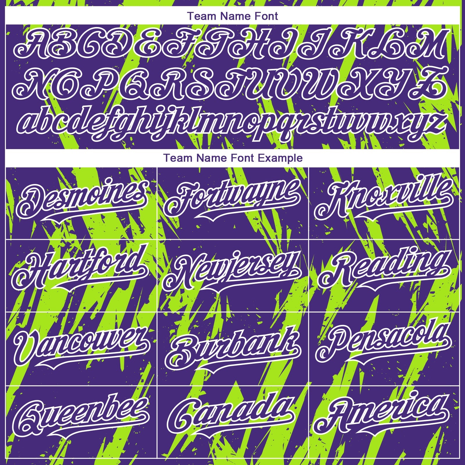 Custom Purple White-Neon Green Splatter Torn Sharp Brush Stroke Authentic Baseball Jersey