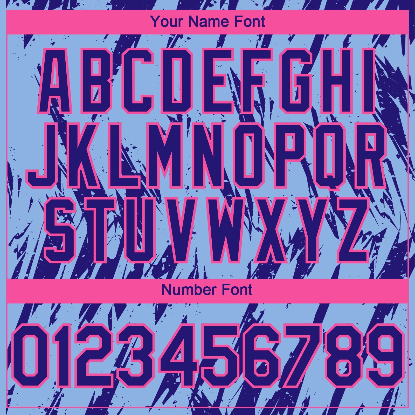 Custom Light Blue Dark Purple-Pink Splatter Torn Sharp Brush Stroke Authentic Baseball Jersey