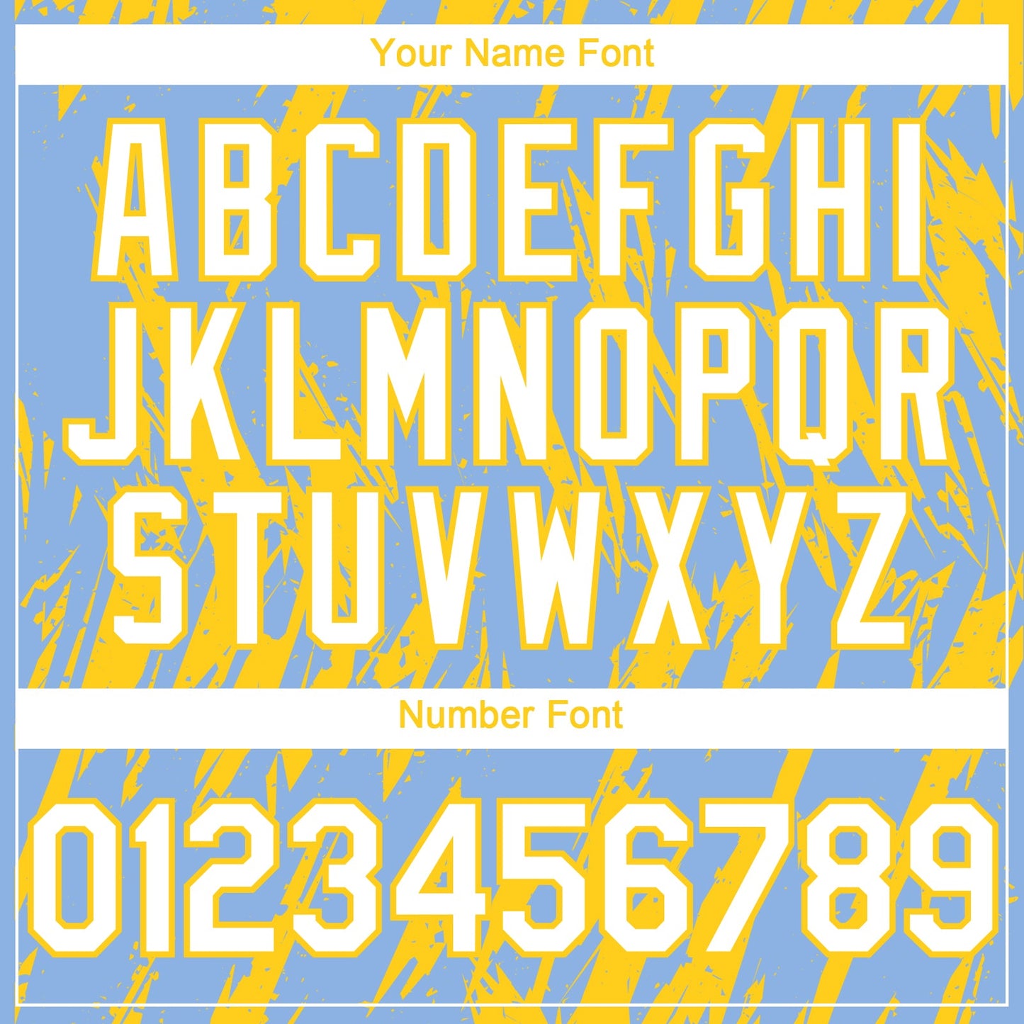 Custom Light Blue White-Yellow Splatter Torn Sharp Brush Stroke Authentic Baseball Jersey