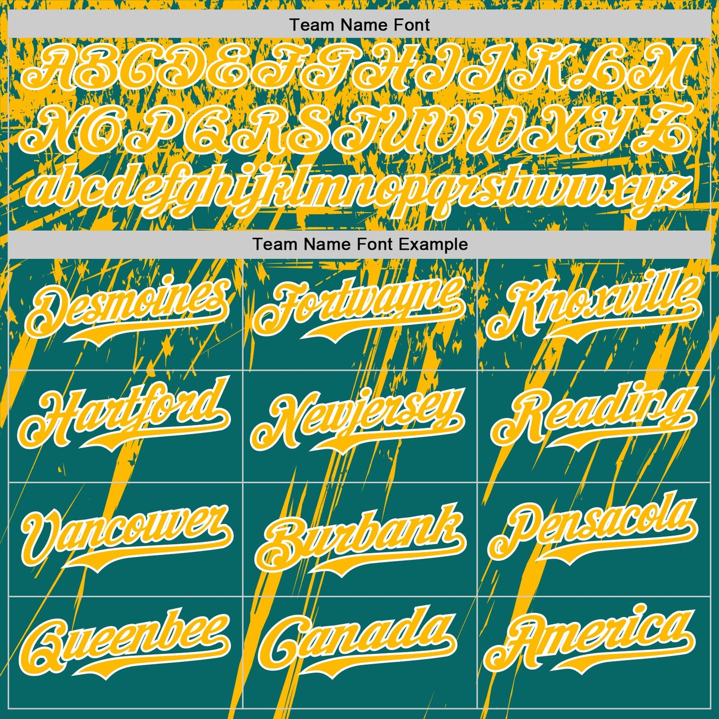 Custom Teal Gold-White Distressed Scratch Brush Stroke Authentic Baseball Jersey