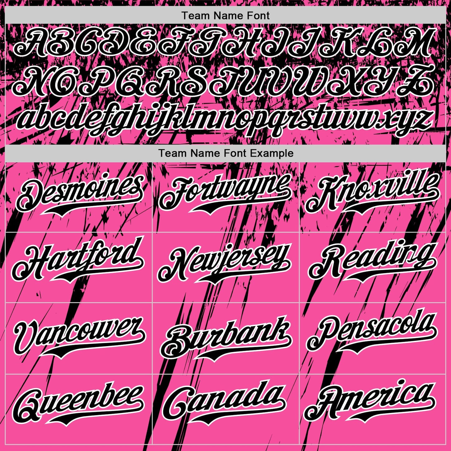Custom Pink Black-White Distressed Scratch Brush Stroke Authentic Baseball Jersey