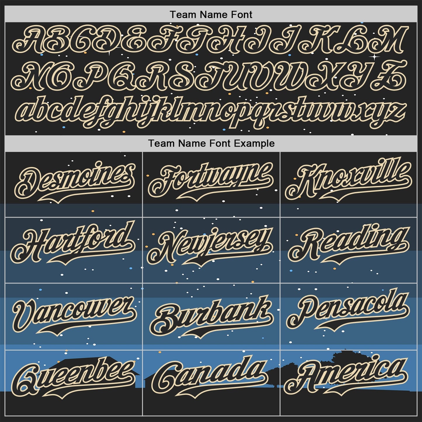 Custom Black Cream Alien UFO Galaxy Night Sky Town Authentic Baseball Jersey