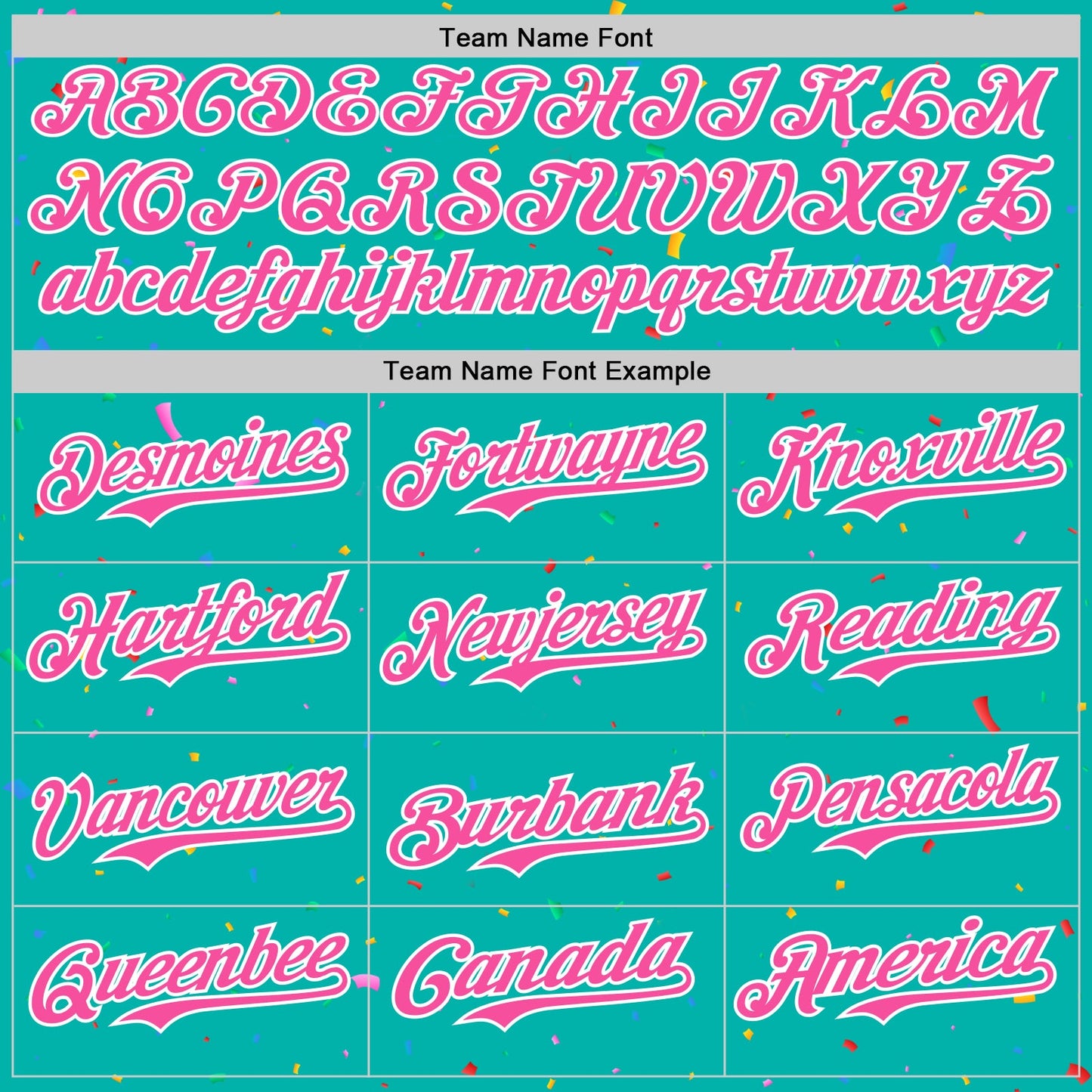 Custom Aqua Black-White 3D Pattern Design Confetti Colorful Speckle Authentic Baseball Jersey