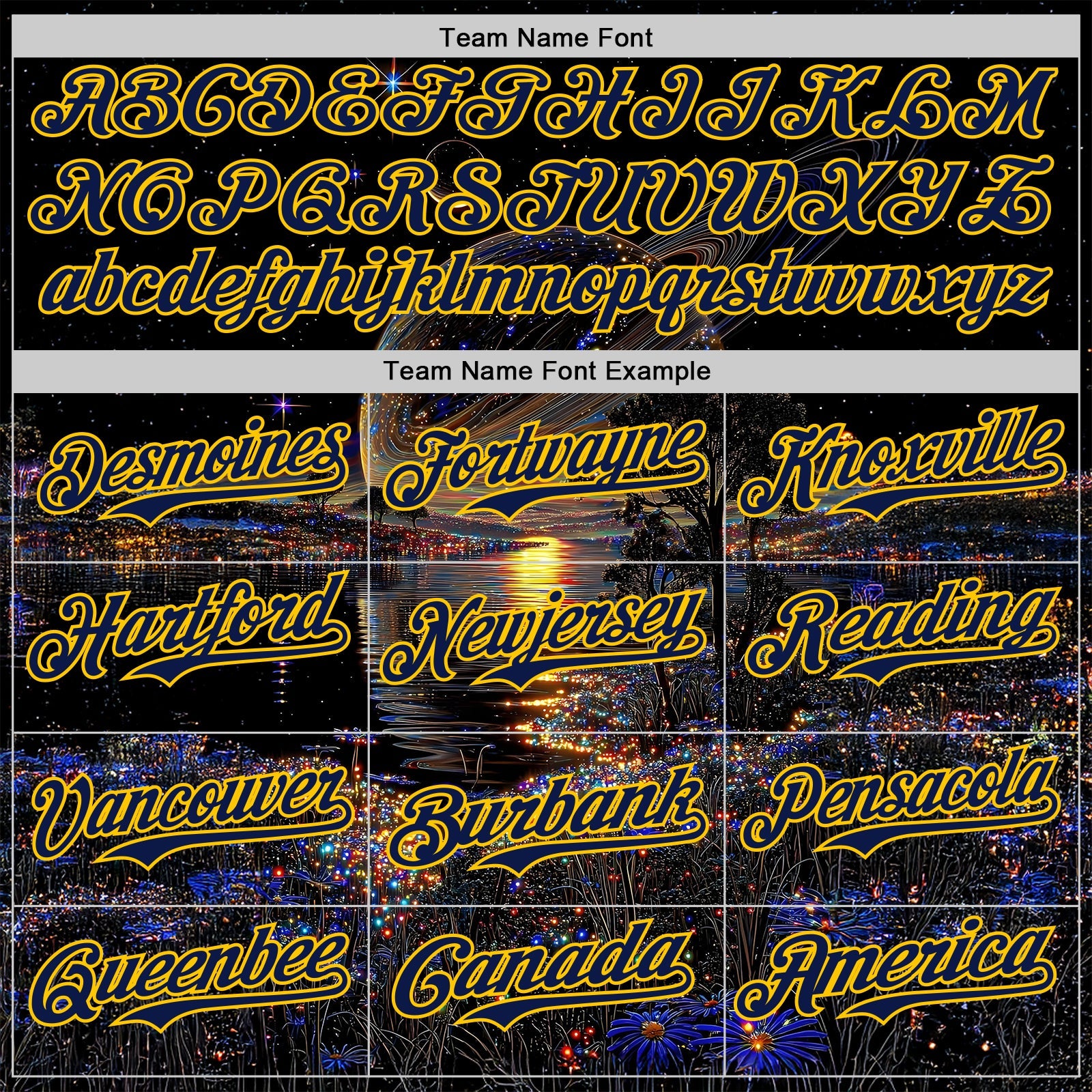 Custom Black Navy-Yellow Galaxy Star Authentic Baseball Jersey