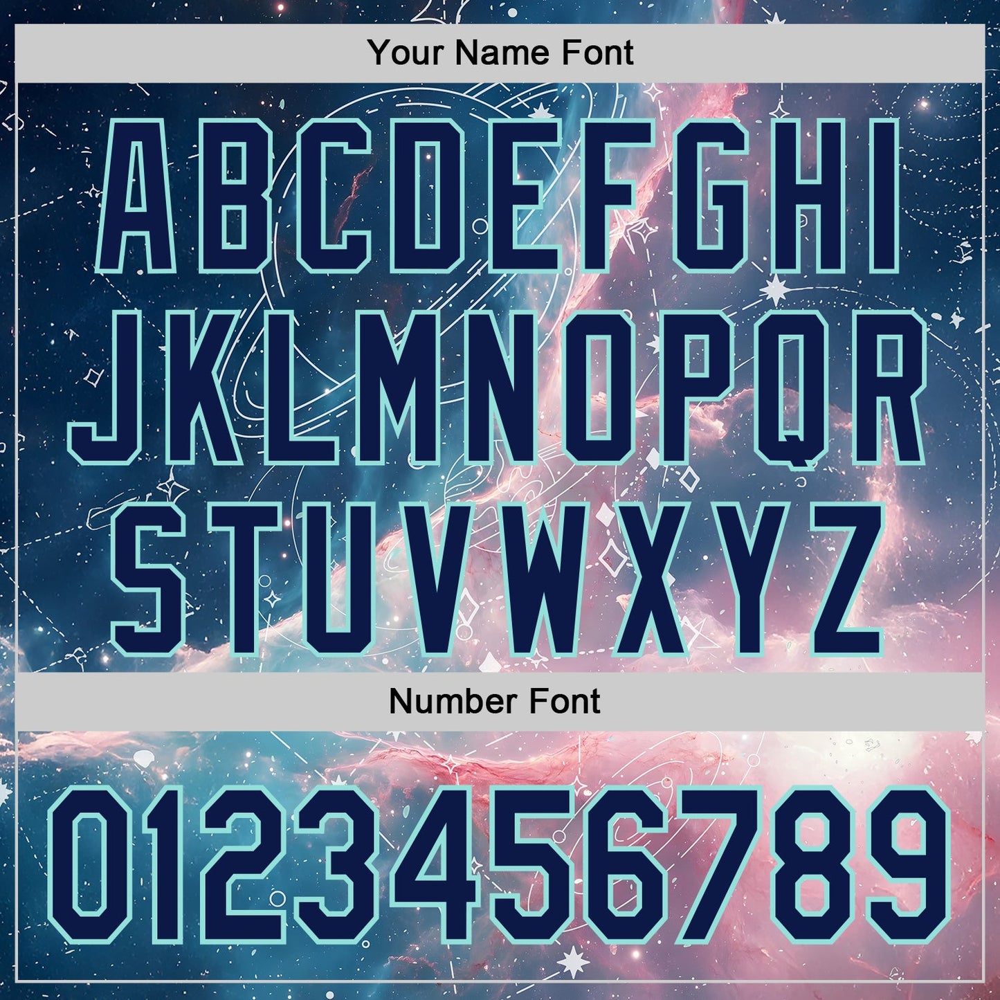 Custom Blue Navy Light Pink-Ice Blue Galaxy Star Nebula Authentic Baseball Jersey