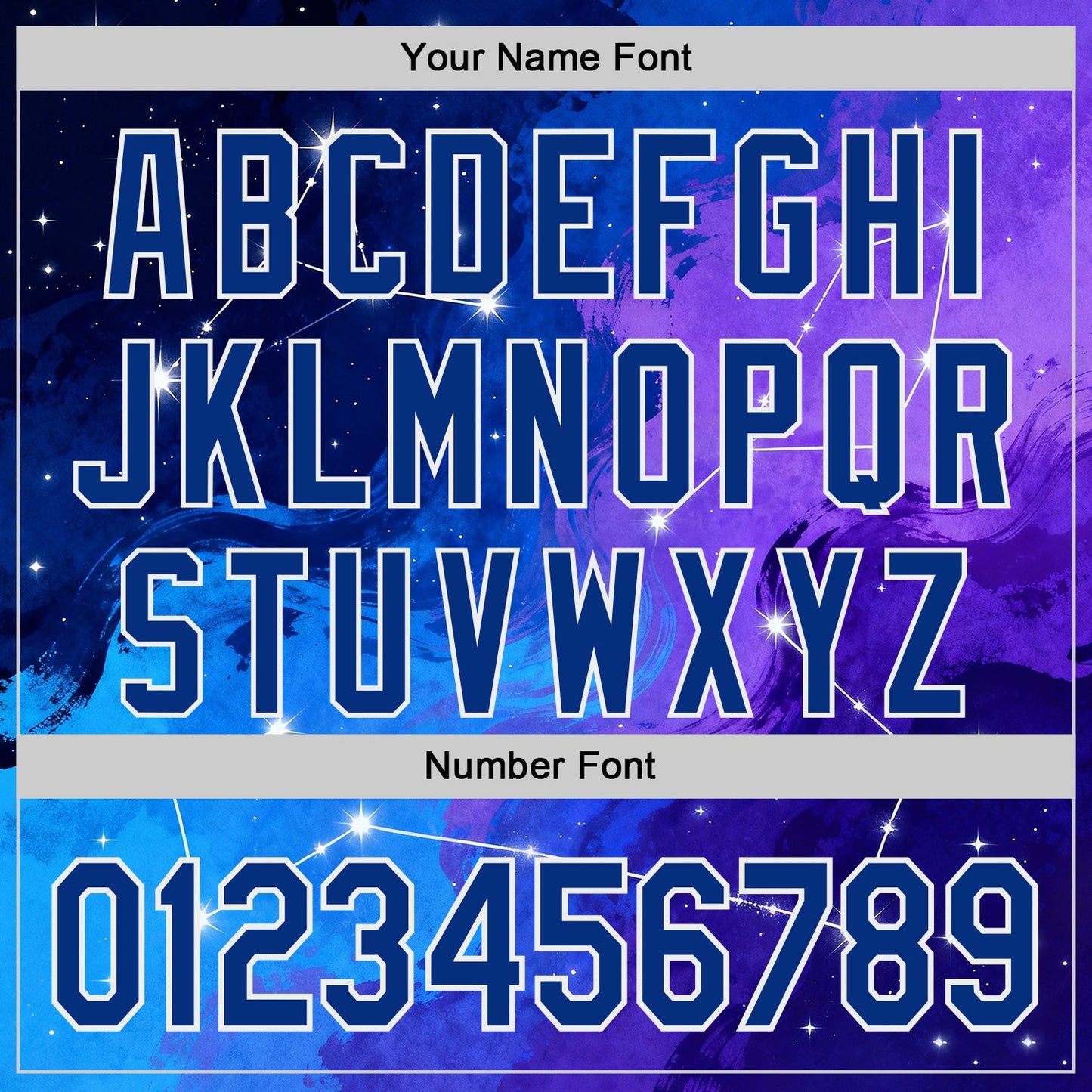Custom Blue Royal Purple-White Galaxy Star Nebula Authentic Baseball Jersey