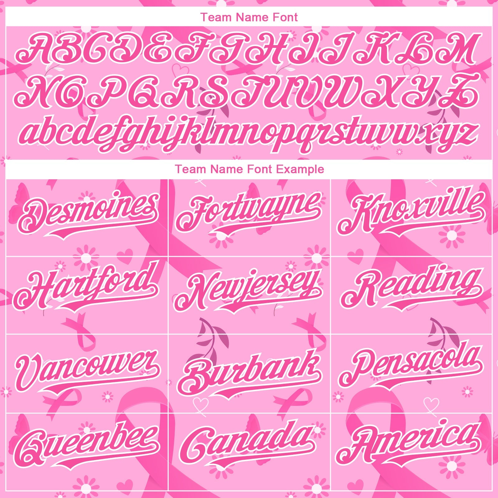 Custom Pink White 3D Pink Ribbon Breast Cancer Awareness Month Women Health Care Support Authentic Baseball Jersey