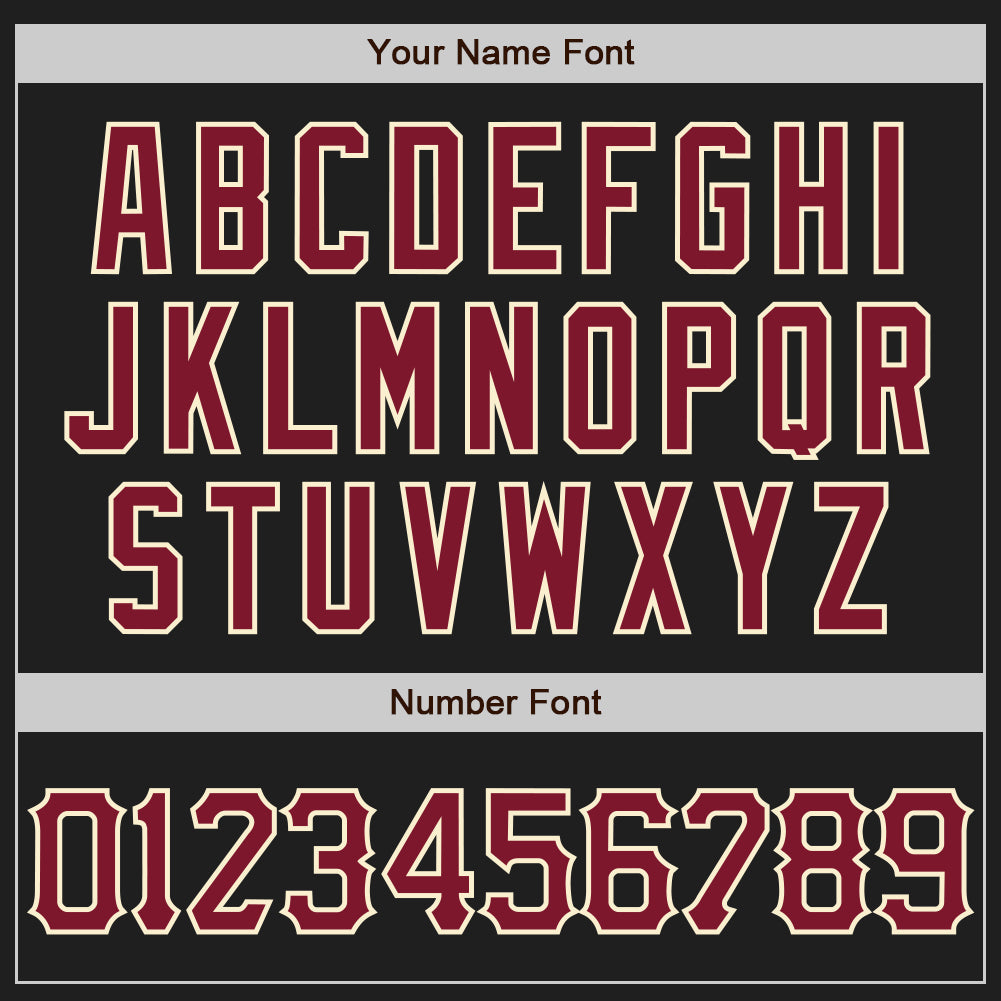 Custom Black Crimson-Cream 3D Pattern Design Abstract Network Authentic Baseball Jersey T-Shirts, Hoodie,... (Image 5)